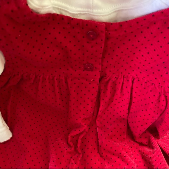 Rare Editions, Toddler 2 pc Cord Jumper w/mock neck onesie. 18 mo HEARTS ❤️ - Picture 7 of 10